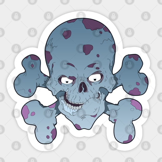 Big Daddy Cross Bones Sticker by schockgraphics